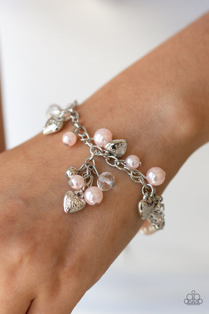 Heart Haven Pink Charm Bracelet - Paparazzi Accessories
