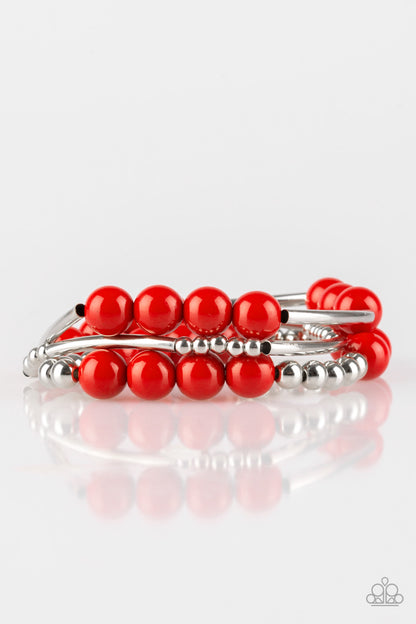 New Adventures Red Bracelet - Paparazzi Accessories