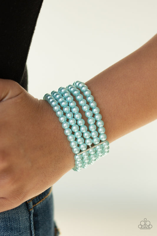 Pearl Bliss Blue Pearl Bracelet - Paparazzi Accessories