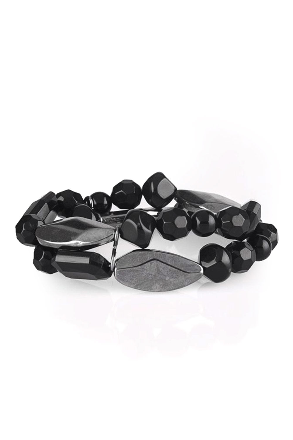 Rockin Rock Candy Black Bracelet - Paparazzi Accessories