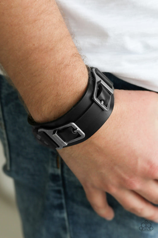 Scout It Out Black Urban Wrap Bracelet - Paparazzi Accessories