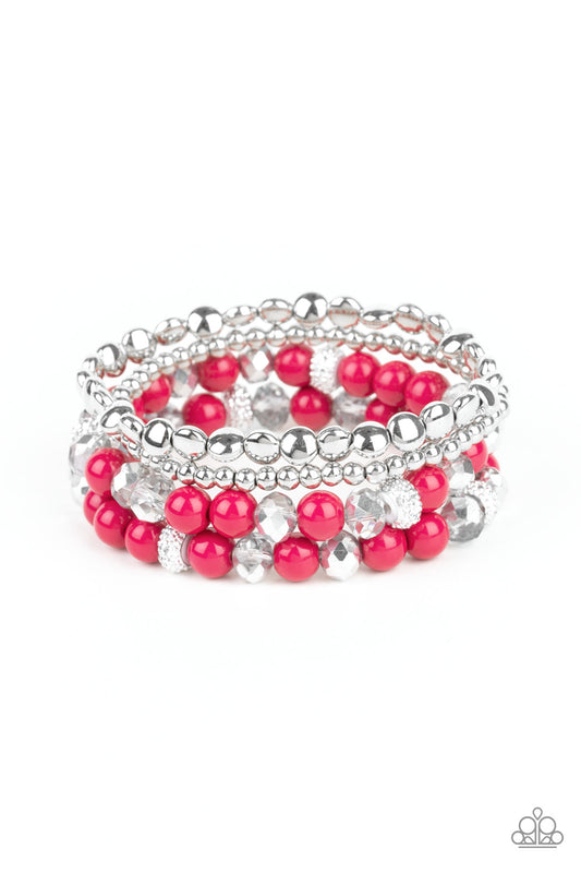 Socialize Pink Bracelet - Paparazzi Accessories - jazzy-jewels-gems