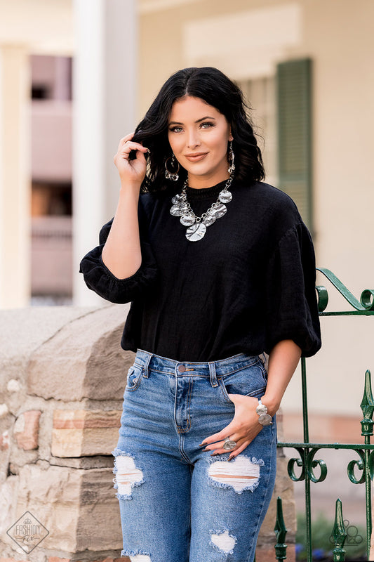 Sunset Sightings Silver Complete Trend Blend Fashion Fix Set (June 2020) - Paparazzi Accessories