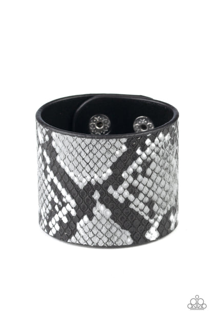 The Rest Is HISS-tory Silver Wrap Bracelet - Paparazzi Accessories
