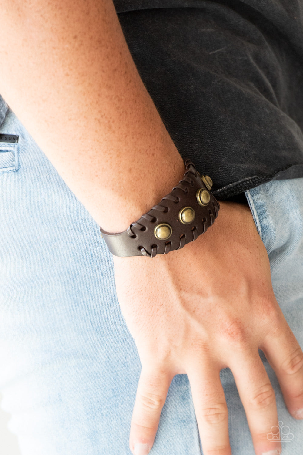 Urban Cowboy Brown Wrap Bracelet - Paparazzi Accessories