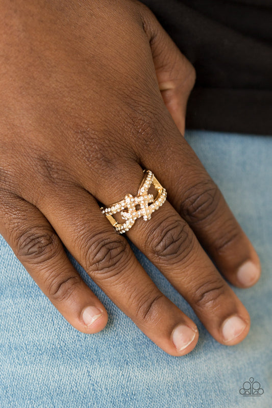 Can Only Go UPSCALE From Here Gold Ring - Paparazzi Accessories