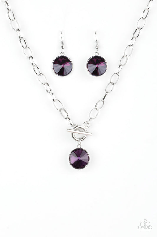 She Sparkles On Purple Necklace - Paparazzi Accessories