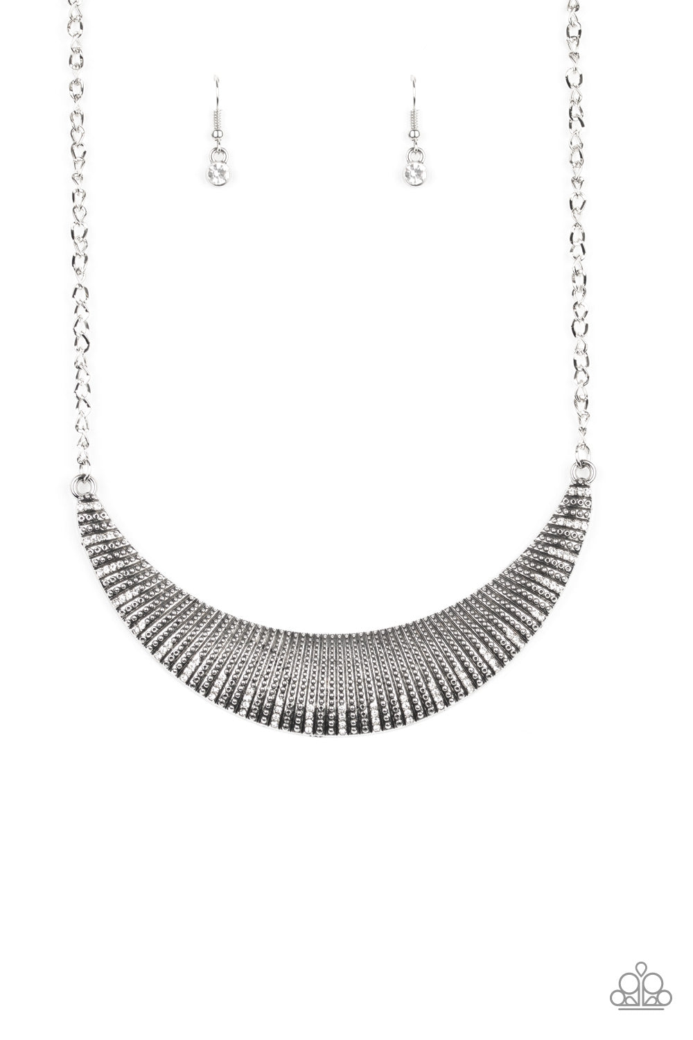 Modern Day Moonshine White Necklace - Paparazzi Accessories