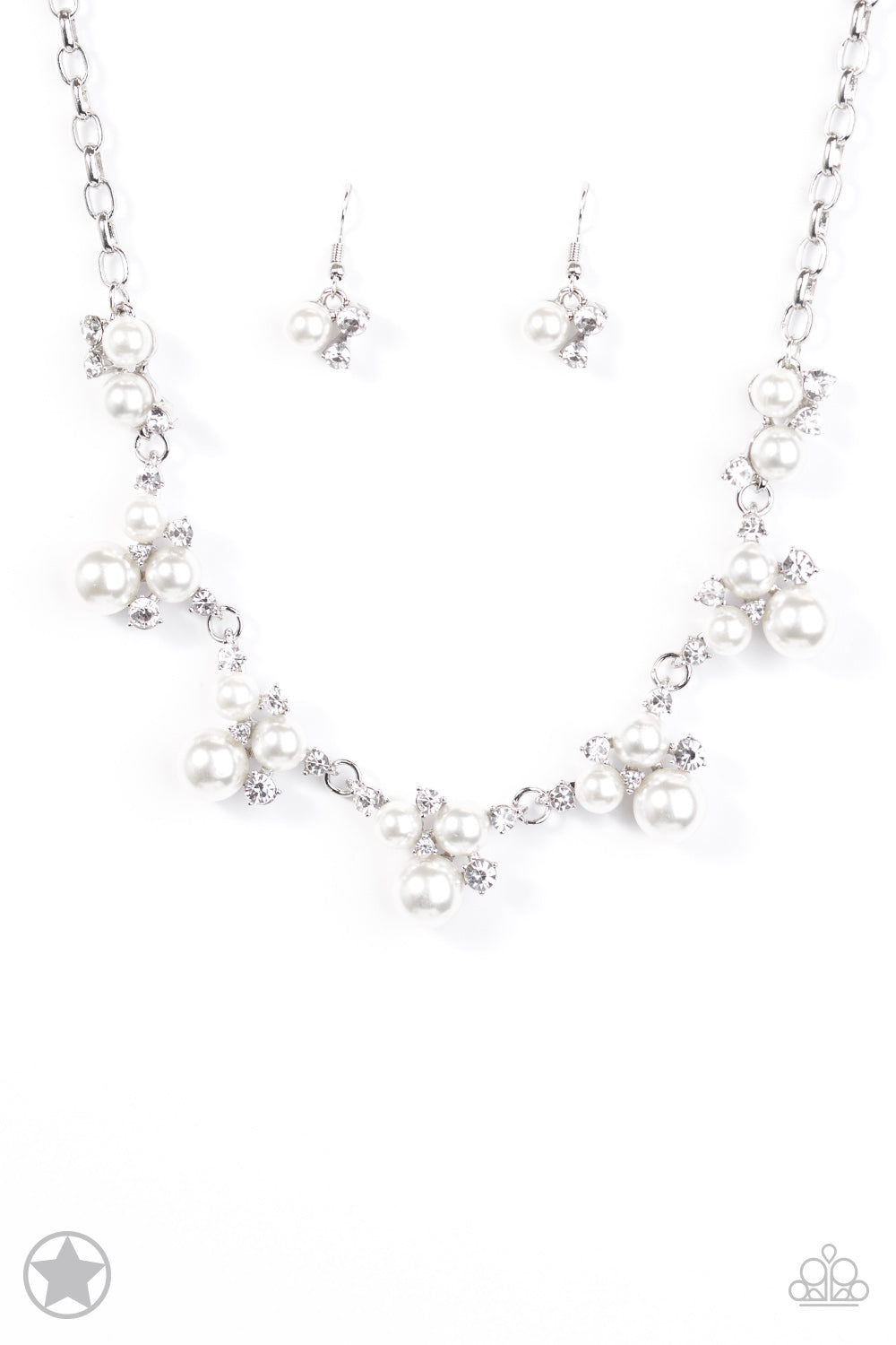 Toast To Perfection Silver Blockbuster Necklace - Paparazzi Accessories - jazzy-jewels-gems