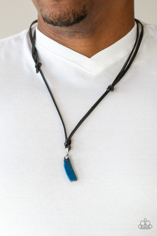 Am I METEORITE? Blue Urban Necklace - Paparazzi Accessories