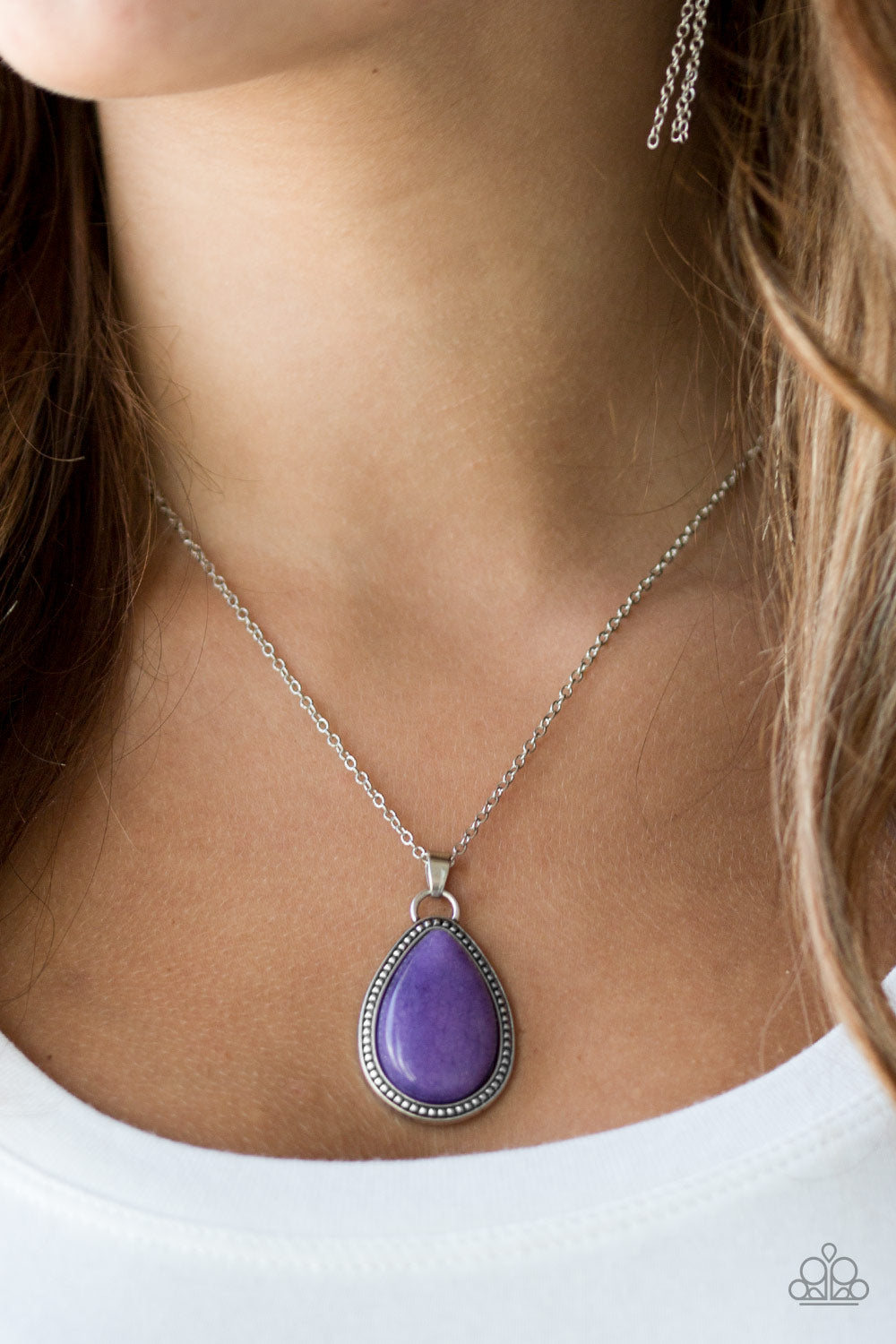 On The Home FRONTIER Purple Necklace - Paparazzi Accessories
