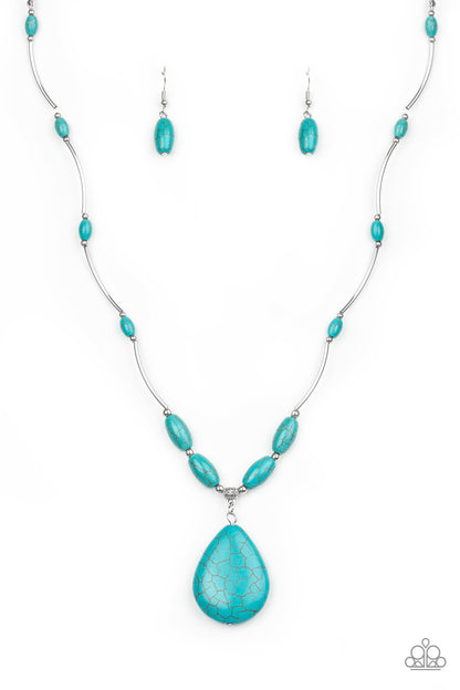 Explore The Elements Turquoise Necklace - Paparazzi Accessories
