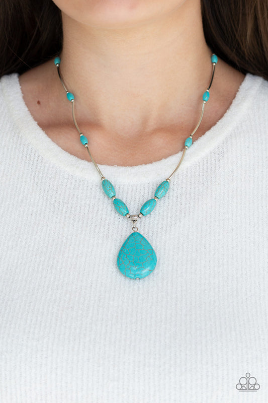 Explore The Elements Turquoise Necklace - Paparazzi Accessories