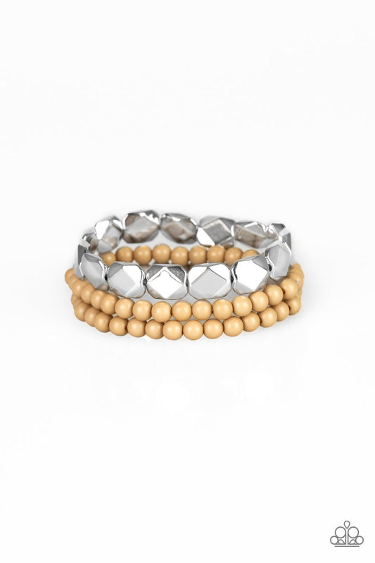 Fiesta Flavor Brown Bracelet - Paparazzi Accessories
