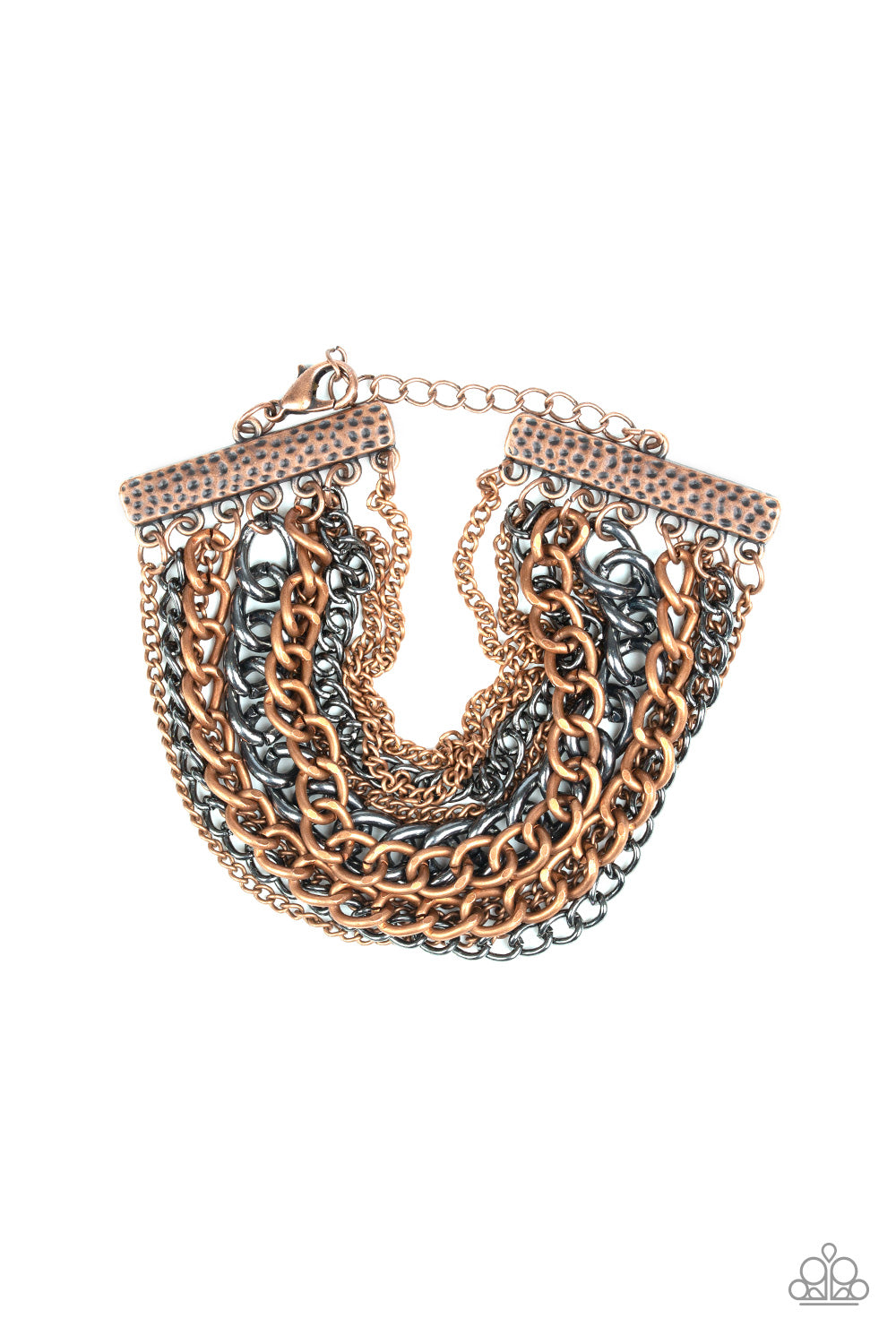 Metallic Horizon Copper Bracelet - Paparazzi Accessories