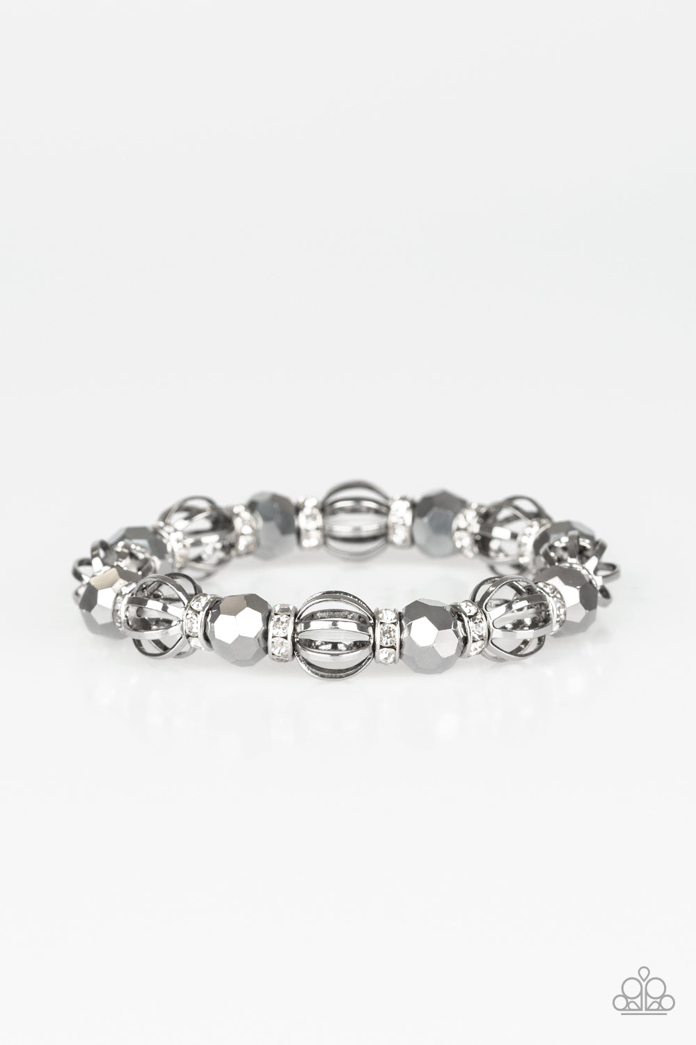 Metro Squad Silver Bracelet - Paparazzi Accessories - jazzy-jewels-gems