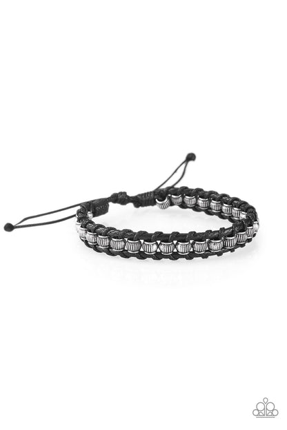Modern Mariner Black Urban Bracelet - Paparazzi Accessories - jazzy-jewels-gems