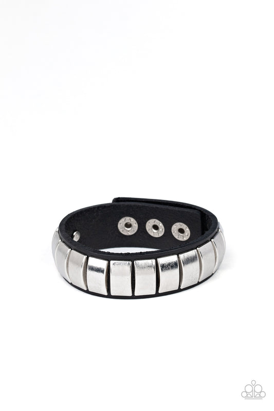Moto Mode Black Urban Bracelet - Paparazzi Accessories