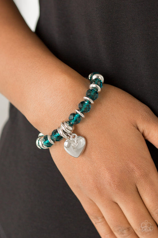 Need I Say AMOUR? Blue Bracelet - Paparazzi Accessories