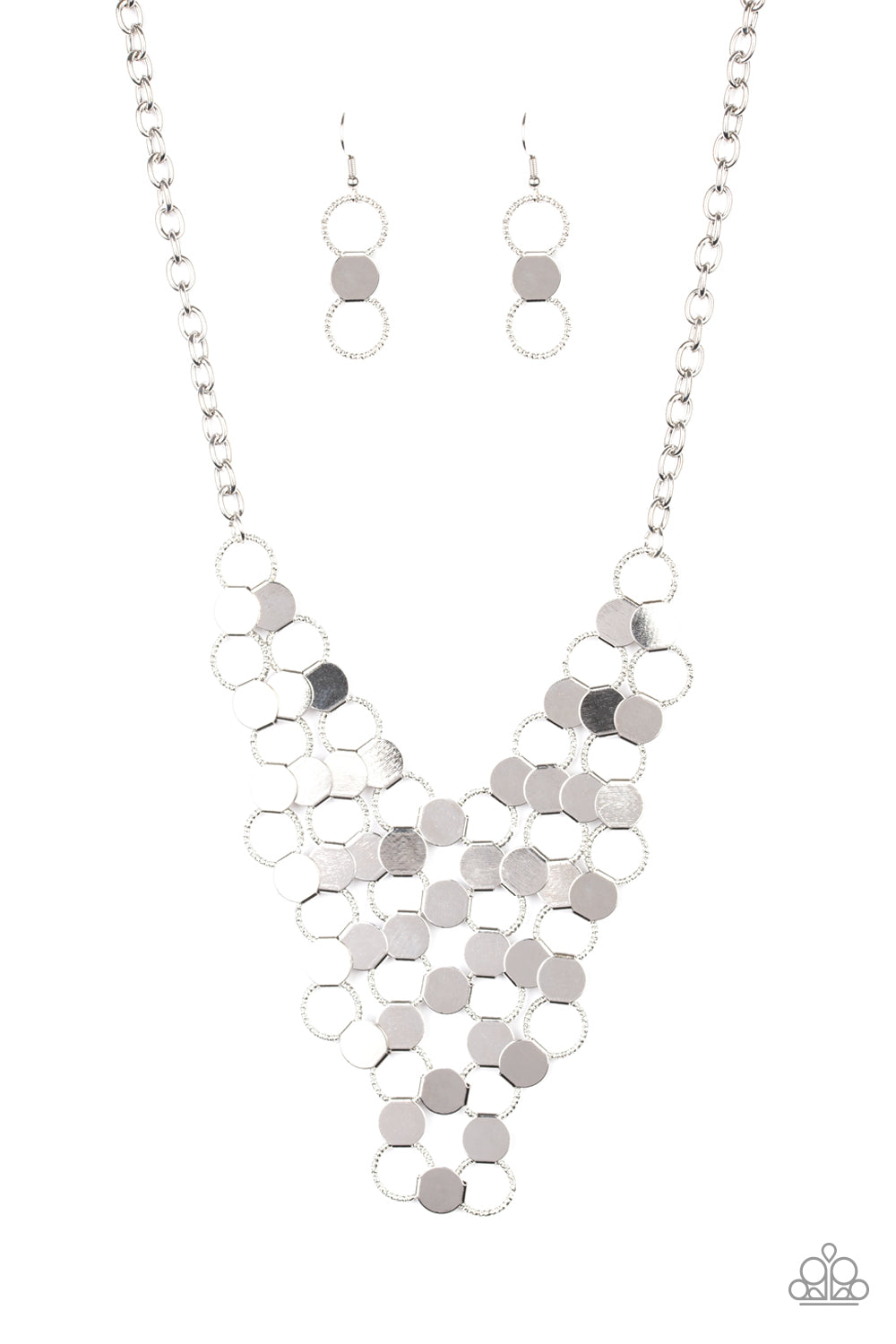 Net Result Silver Necklace - Paparazzi Accessories