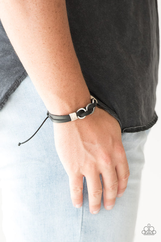 Off-Road Tourist Black Urban Bracelet - Paparazzi Accessories
