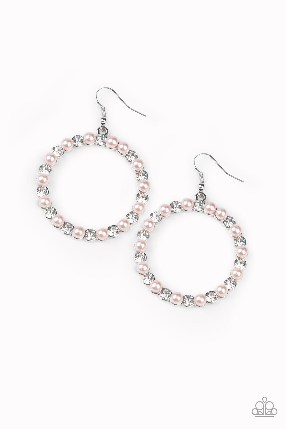 Pearl Palace Pink Earring - Paparazzi Accessories