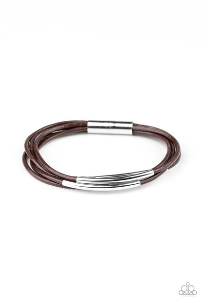 Power CORD Brown Magnetic Bracelet - Paparazzi Accessories