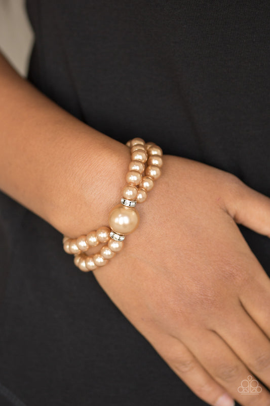 Romantic Redux Brown Bracelet - Paparazzi Accessories