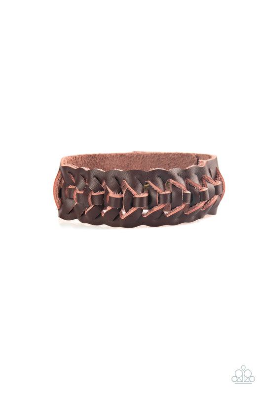 Rustle Up Brown Urban Bracelet - Paparazzi Accessories