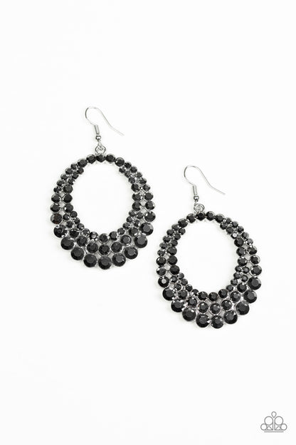 Universal Shimmer Silver Earring - Paparazzi Accessories - jazzy-jewels-gems