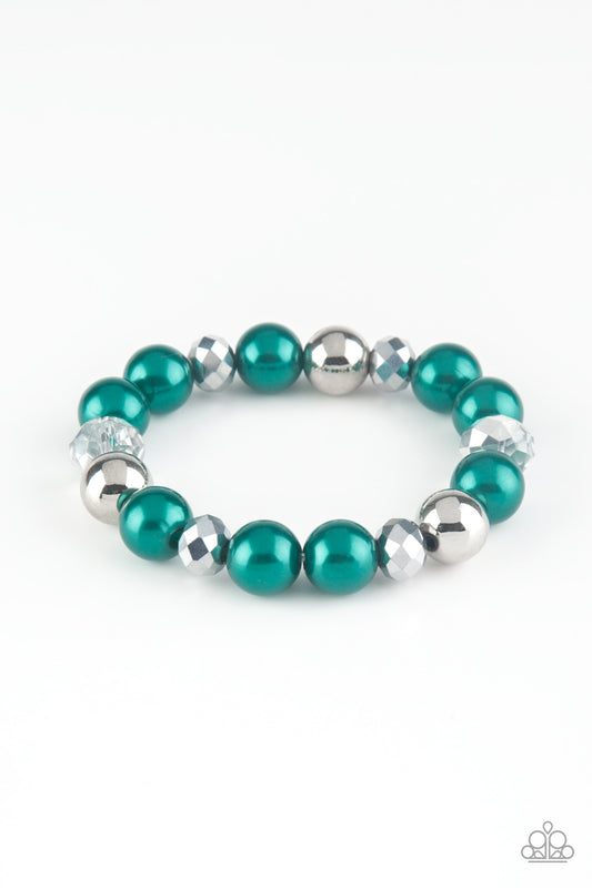 Very VIP Green Bracelet - Paparazzi Accessories