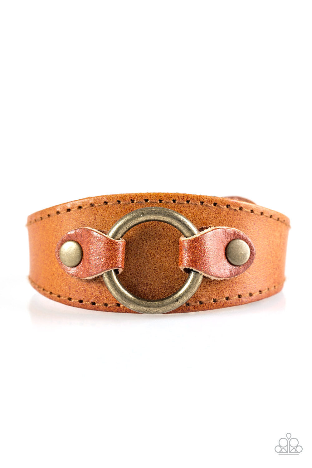 Western Wrangler Brown Bracelet - Paparazzi Accessories