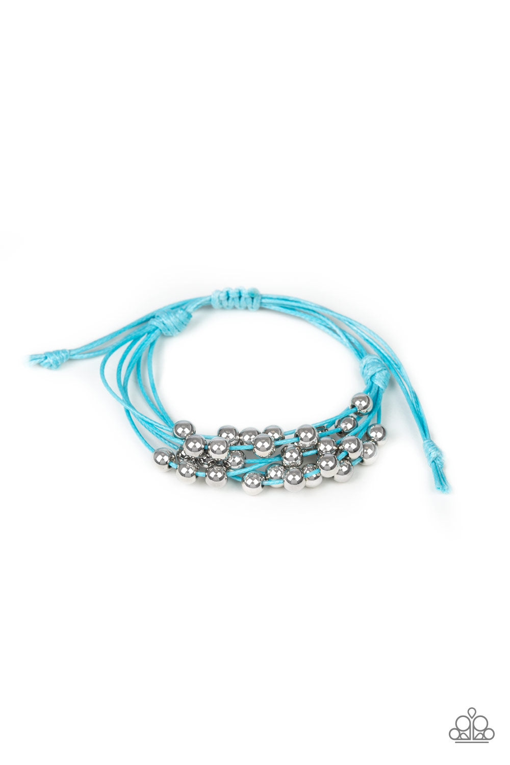 Without Skipping A BEAD Blue Bracelet - Paparazzi Accessories