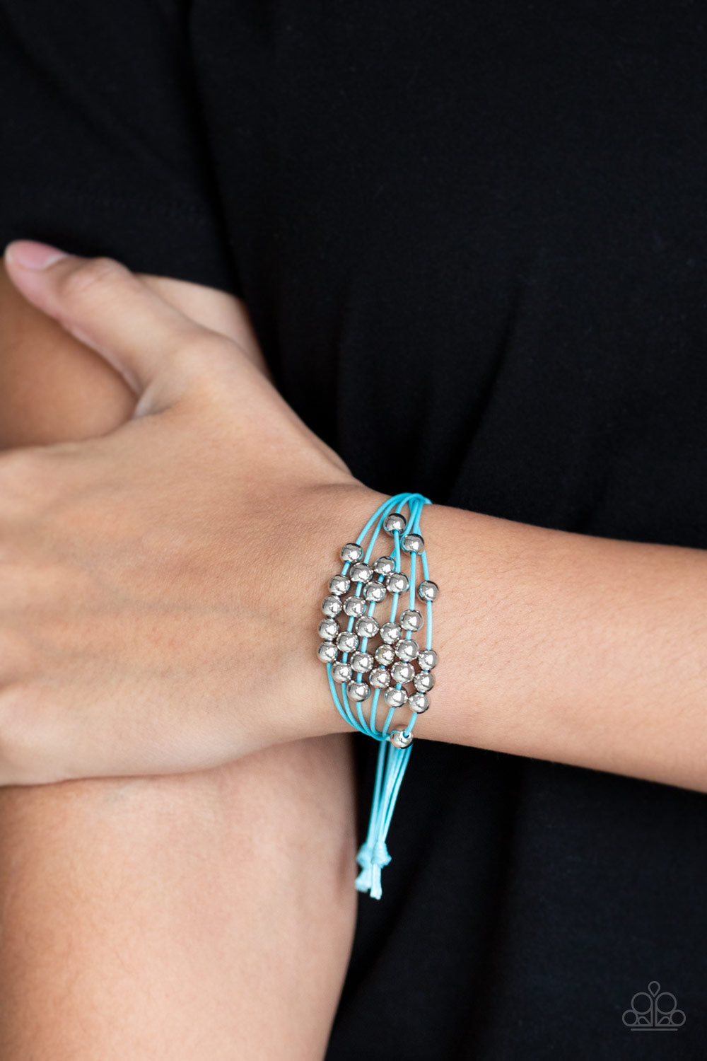 Without Skipping A BEAD Blue Bracelet - Paparazzi Accessories