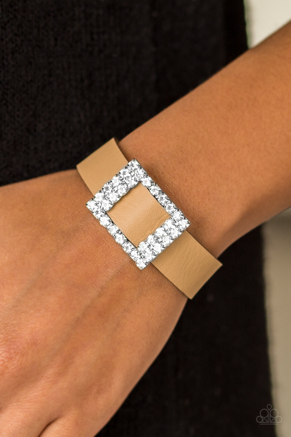 Diamond Diva Brown Bracelet - Paparazzi Accessories
