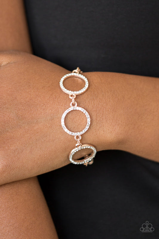 Dress The Part Rose Gold Bracelet - Paparazzi Accessories