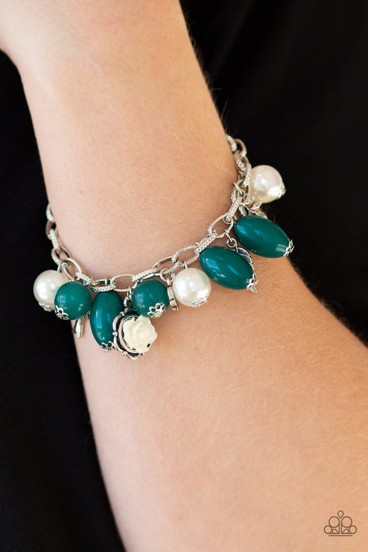 Love Doves Green Bracelet - Paparazzi Accessories