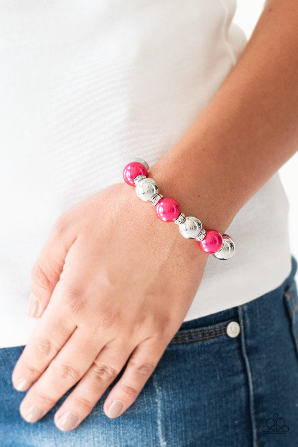 So Not Sorry Pink Bracelet - Paparazzi Accessories