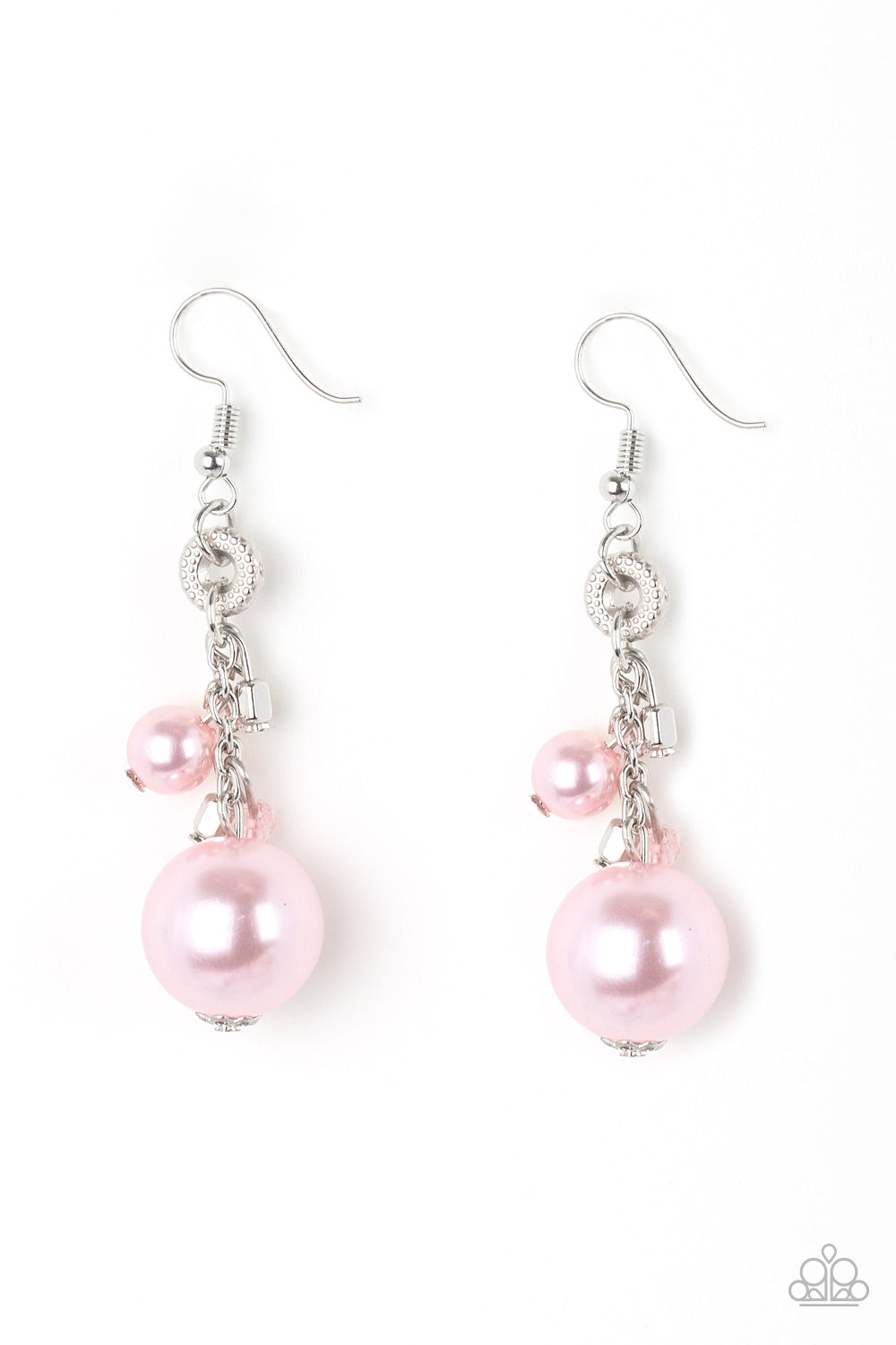 Timelessly Traditional Pink Pearl Earring - Paparazzi Accessories