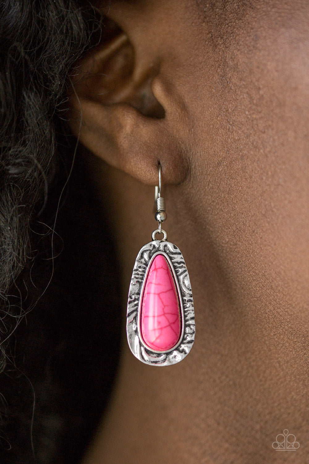 Cruzin Colorado Pink Earring - Paparazzi Accessories