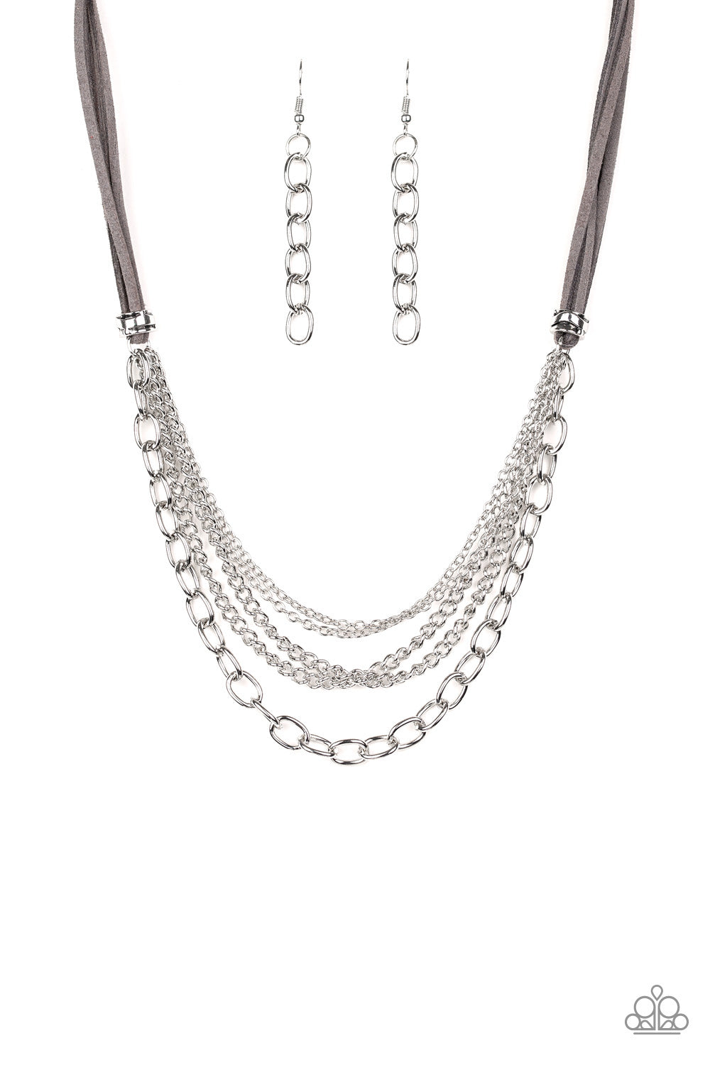 Free Roamer Silver Necklace - Paparazzi Accessories