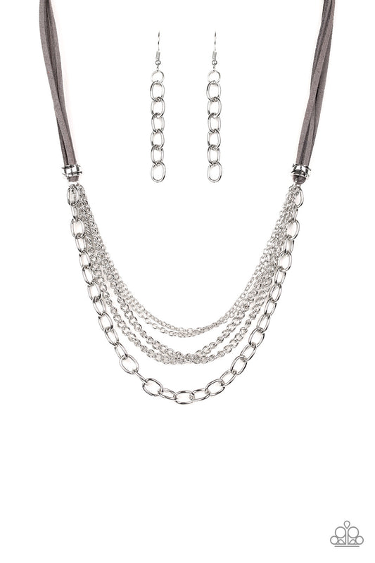 Free Roamer Silver Necklace - Paparazzi Accessories