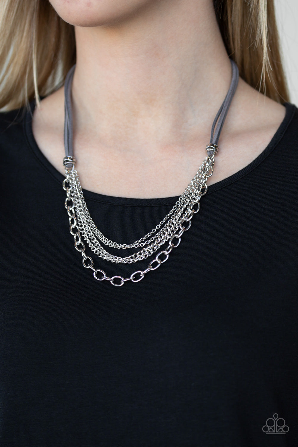 Free Roamer Silver Necklace - Paparazzi Accessories