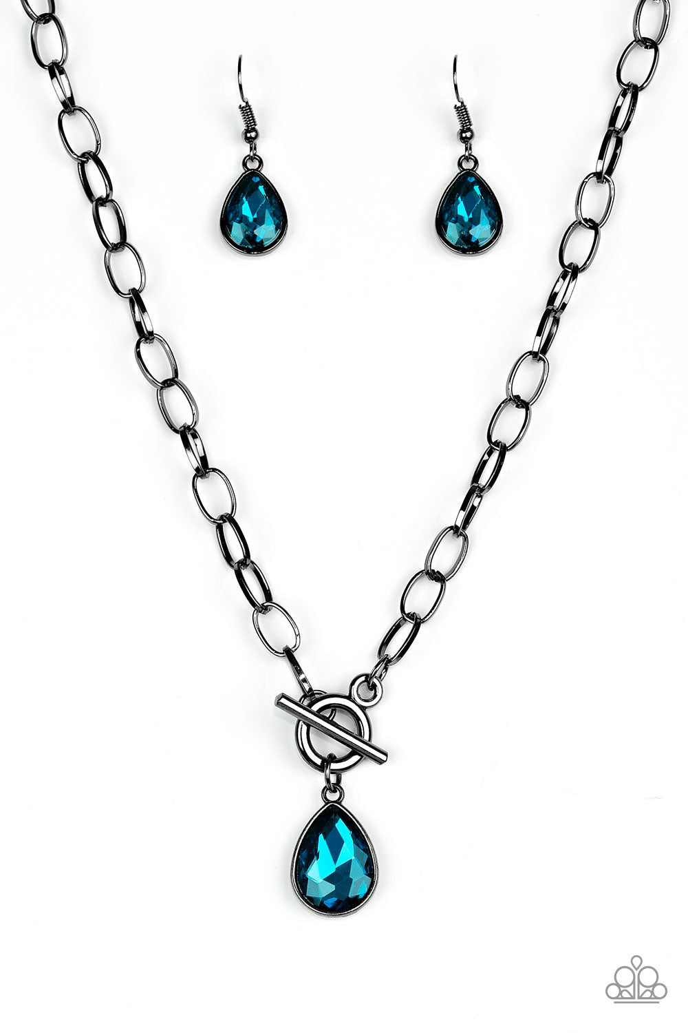 So Sorority Blue Toggle Necklace - Paparazzi Accessories