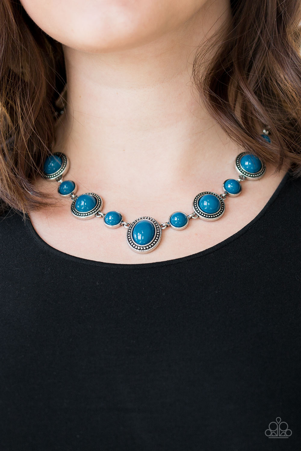 Voyager Vibes Blue Necklace - Paparazzi Accessories