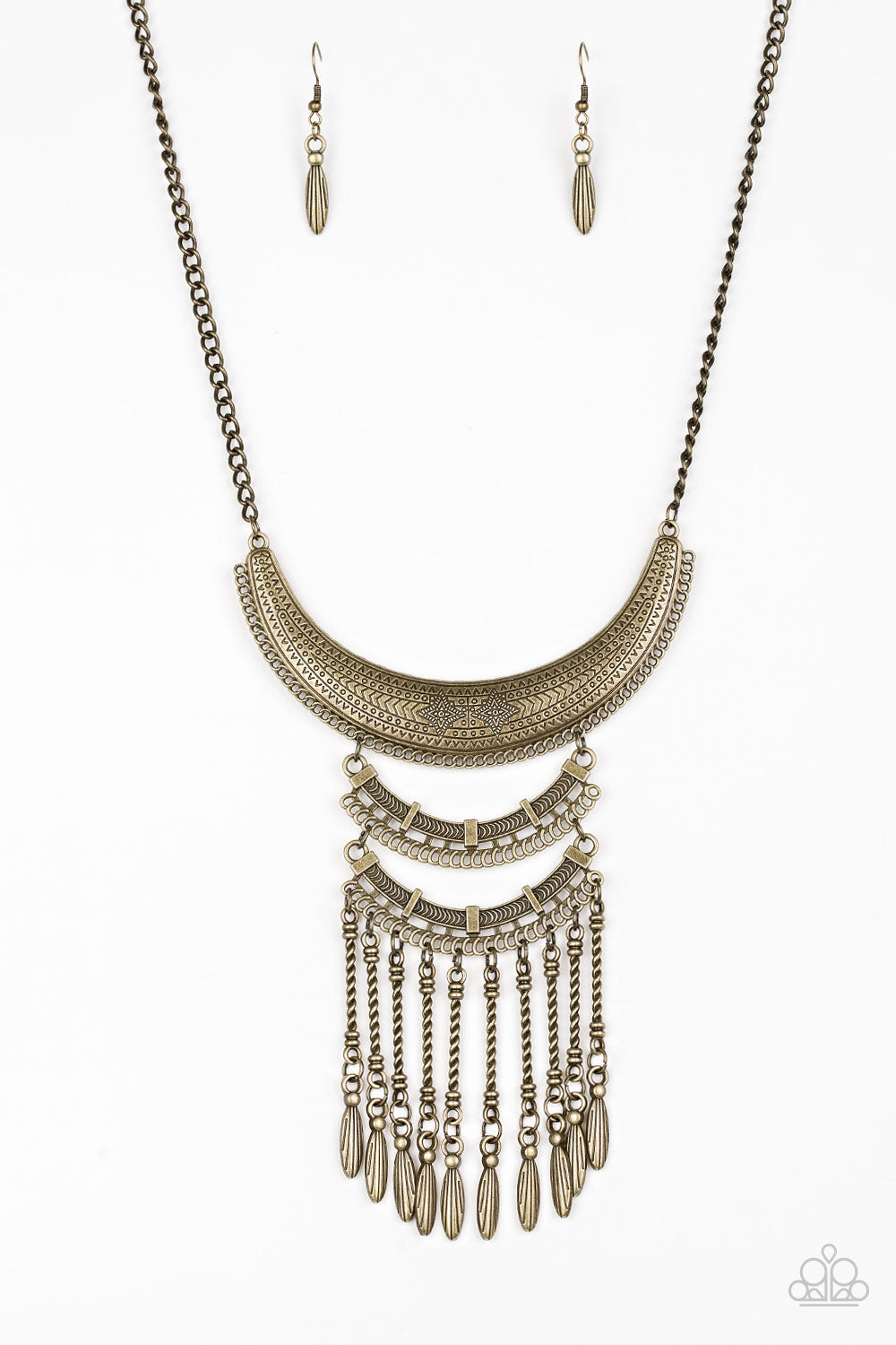 Eastern Empress Brass Necklace - Paparazzi Accessories