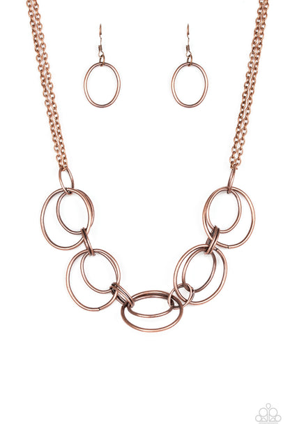 Urban Orbit Copper Necklace - Paparazzi Accessories