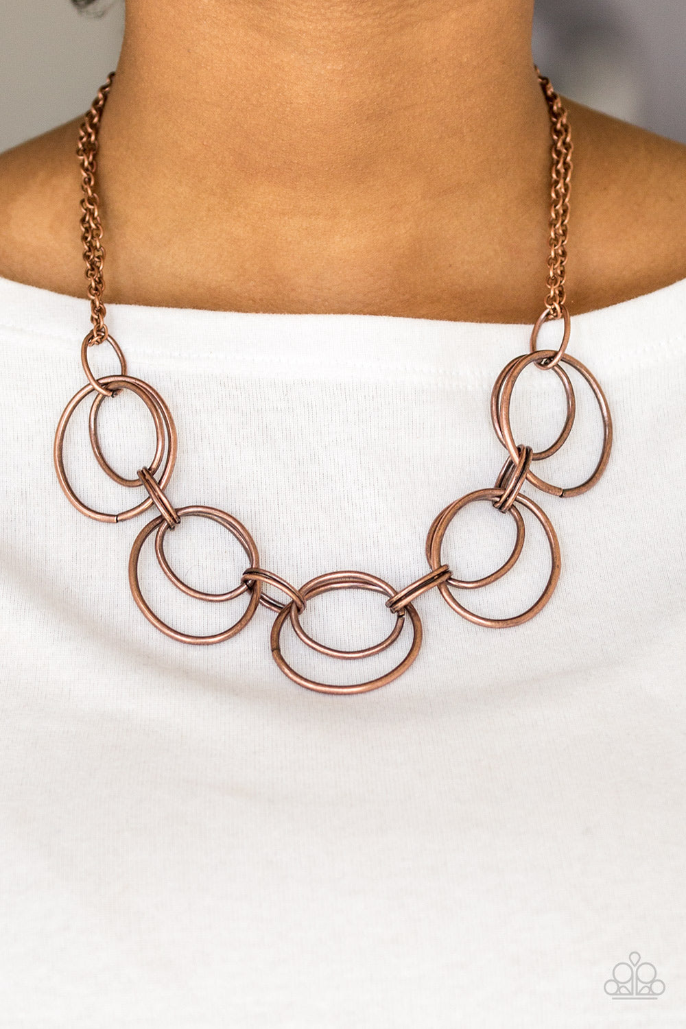 Urban Orbit Copper Necklace - Paparazzi Accessories