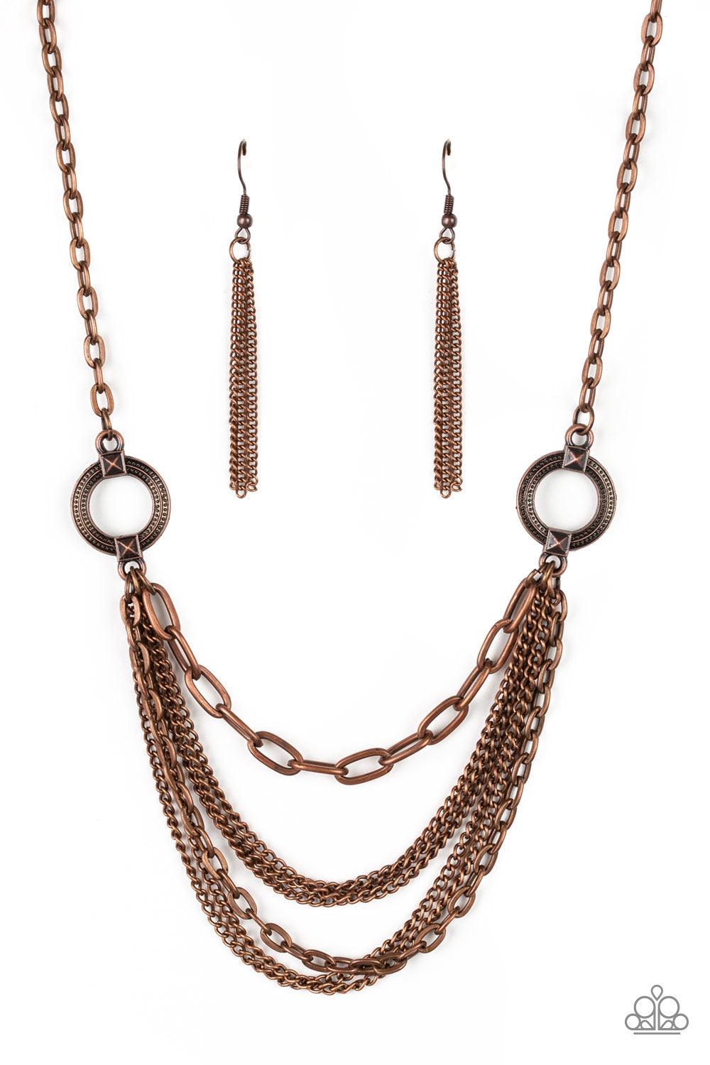 CHAINS of Command Copper Necklace - Paparazzi Accessories