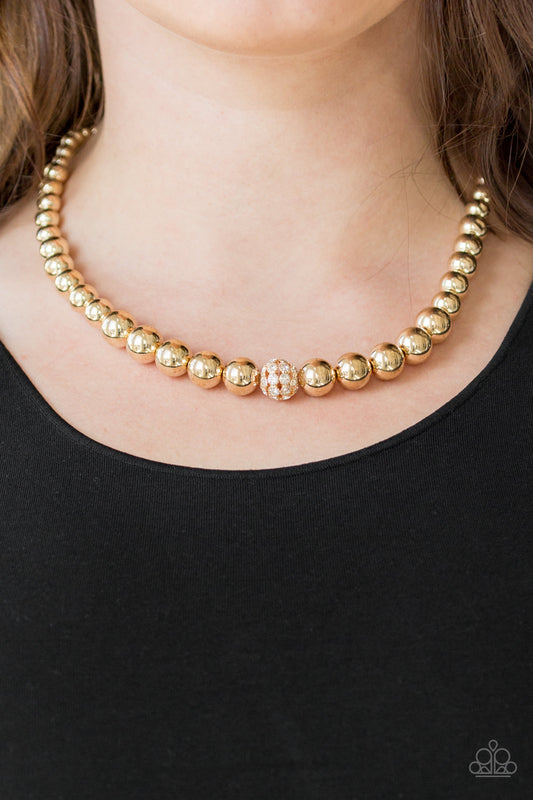 High-Stakes FAME Gold Necklace - Paparazzi Accessories
